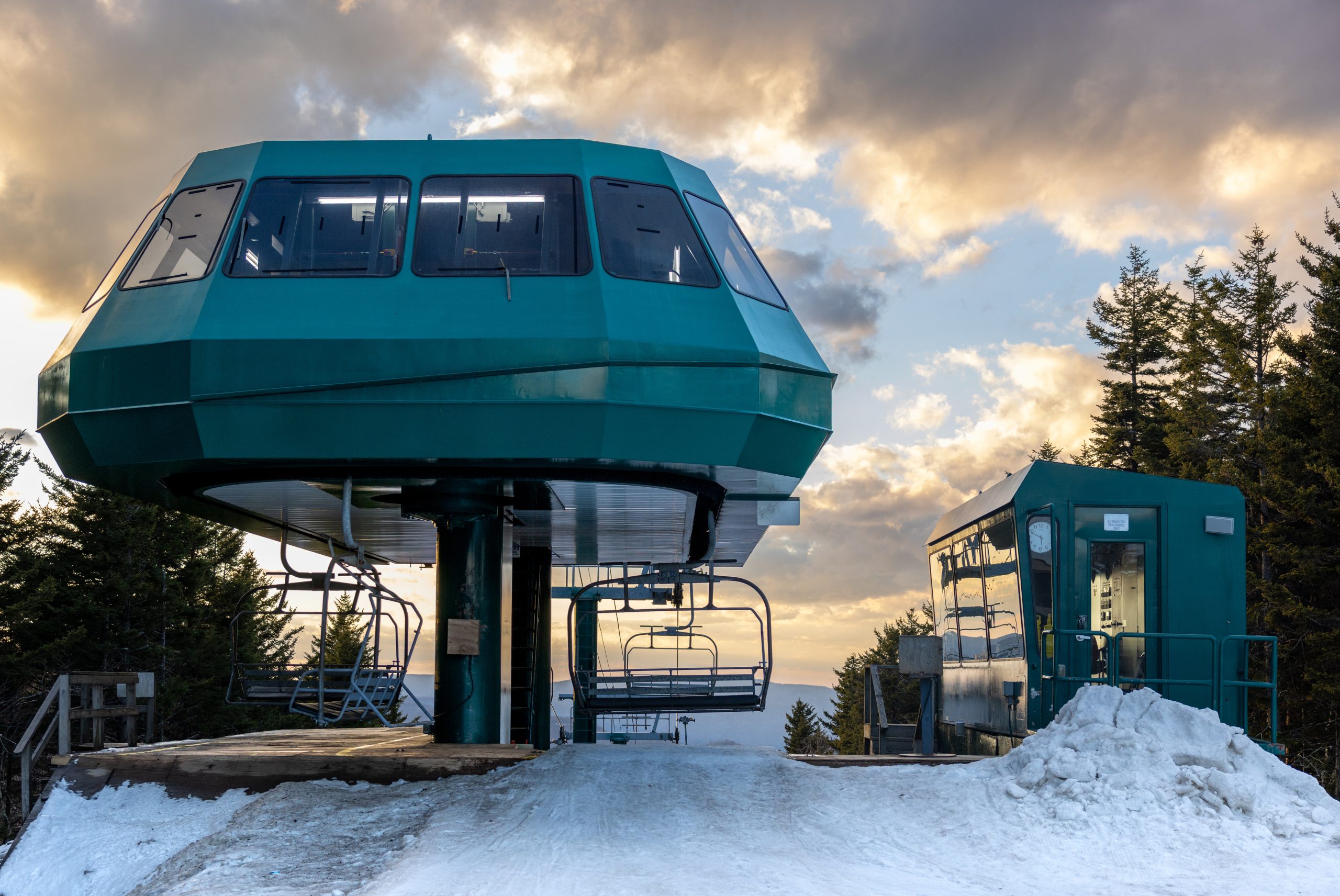 Ski lift at a ski resort